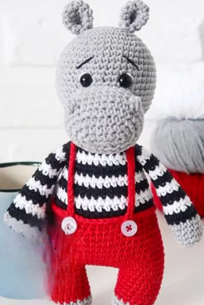 Hipopotomo de Macação Amigurumi Pinterest