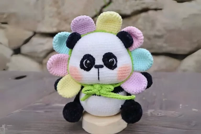 Panda Pétala Amigurumi