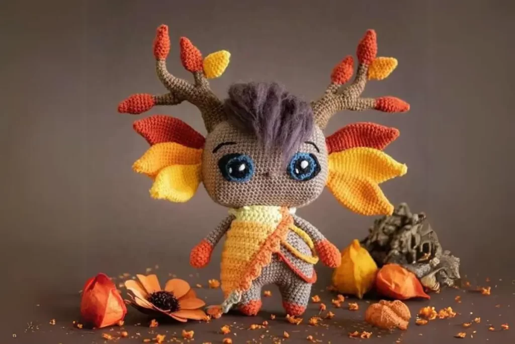 Boneca elfo natureza amigurumi