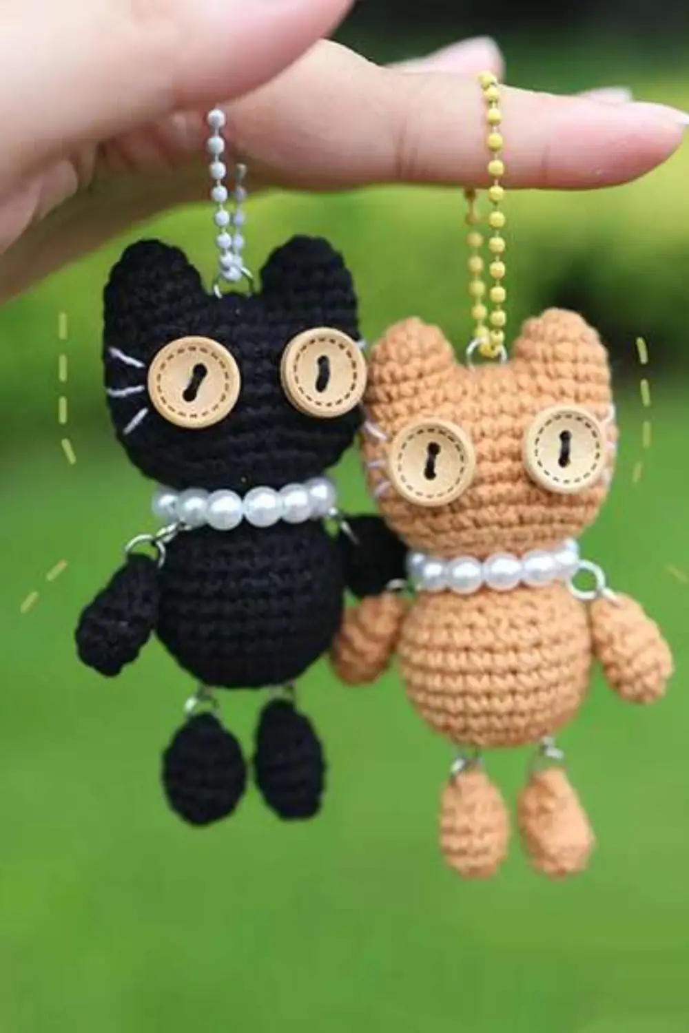 ChaveiroPingente Gatinhos Amigurumi Pinterest