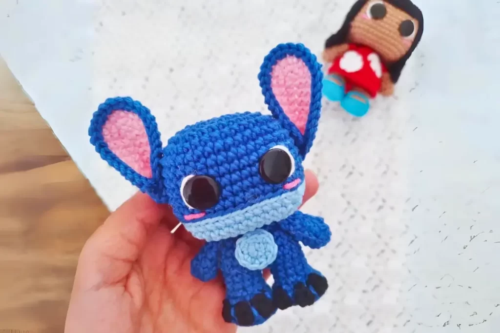 Boneco Stitch Amigurumi (Chaveiro)