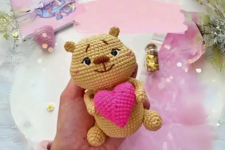 Urso de crochê como ideia de presente