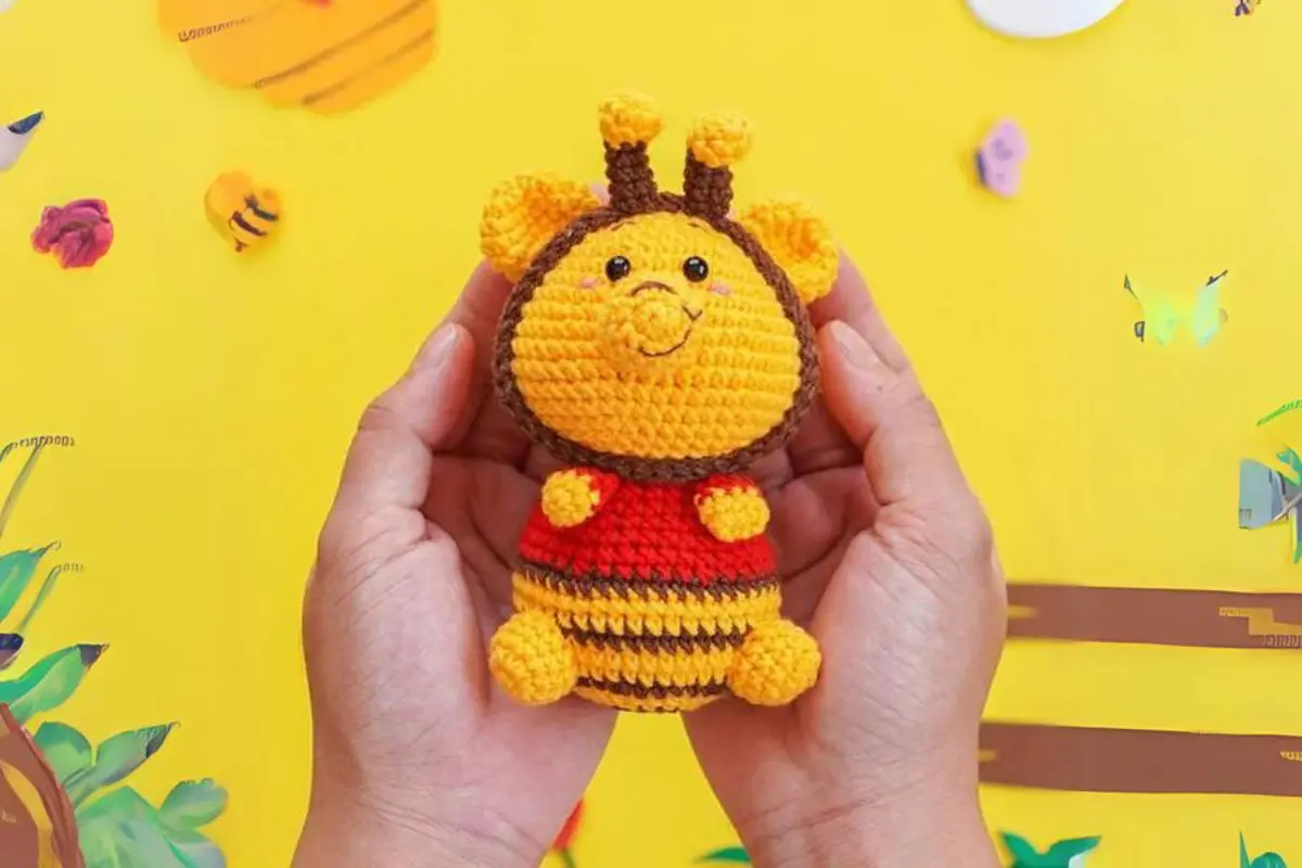 Ursinho Pooh Abelha Amigurumi