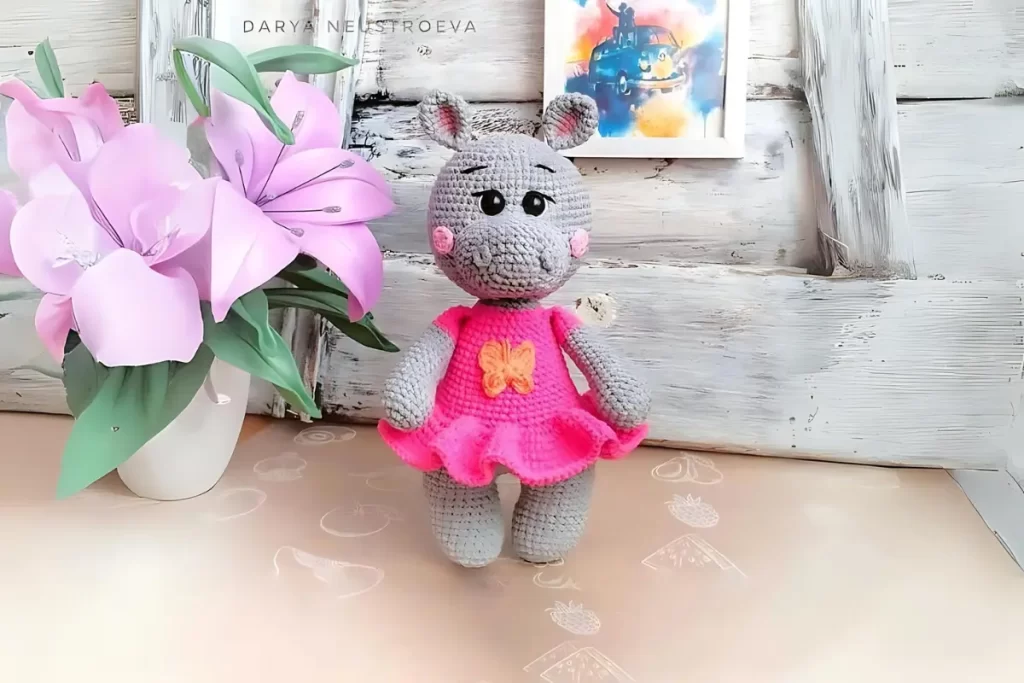 Sr.ª Hipopotomo Amigurumi Receita Gratis