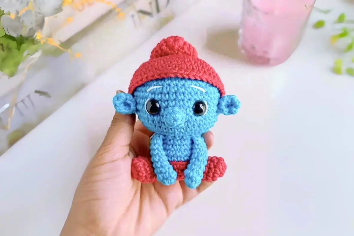 Boneco SMURFS Amigurumi