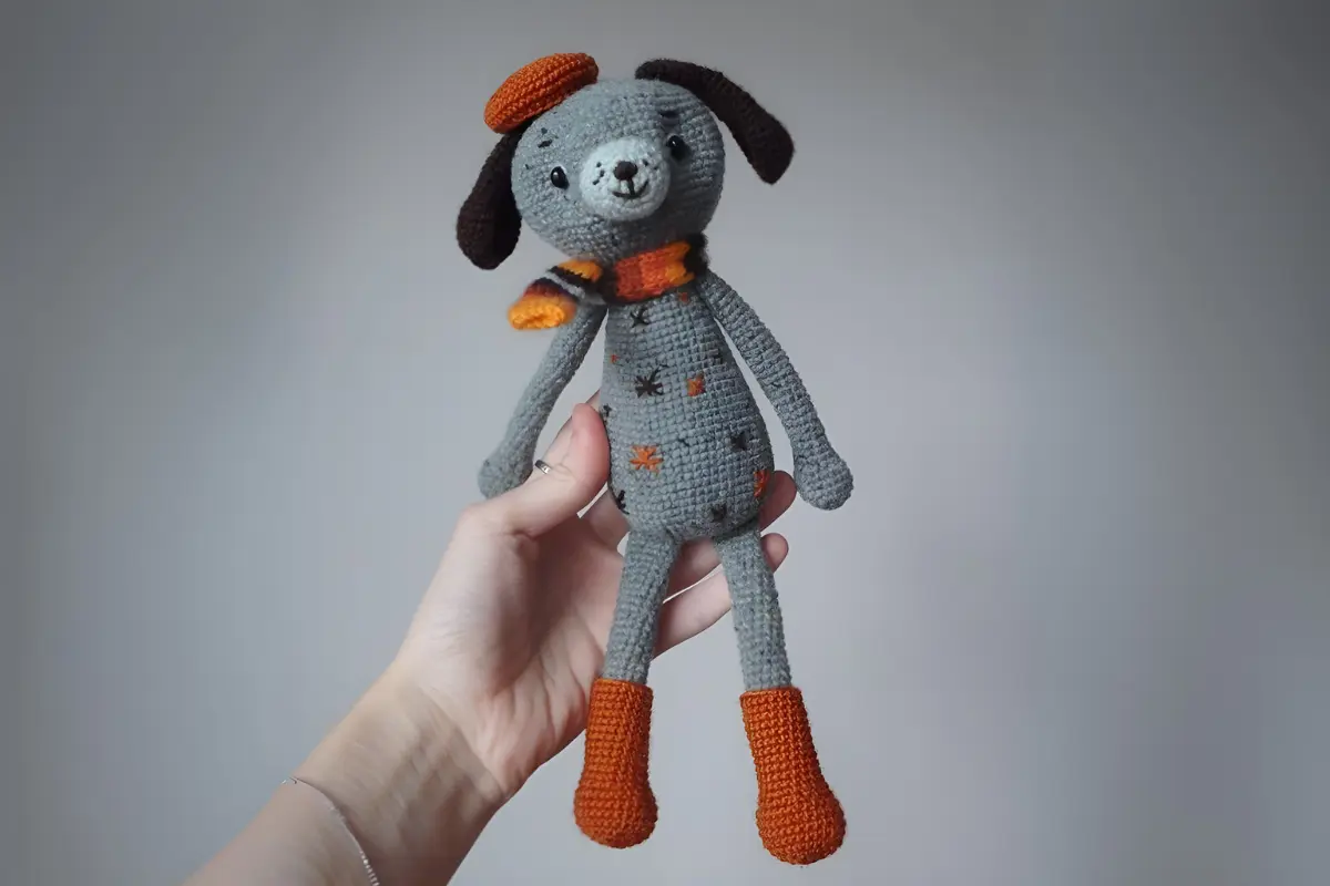 Cachorro de Chapeu Amigurumi