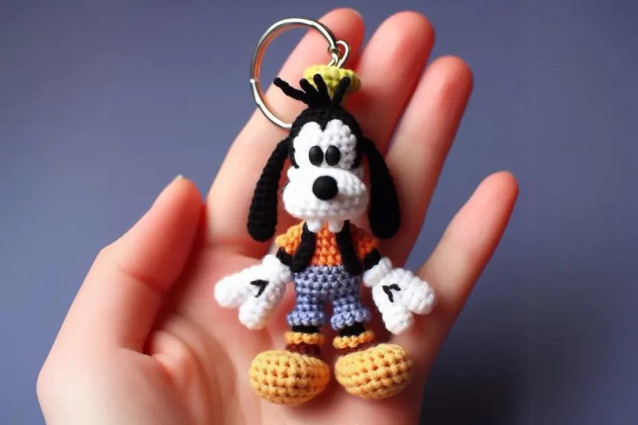 Receita Passo a Passo Grátis Chaveiro Pateta Amigurumi