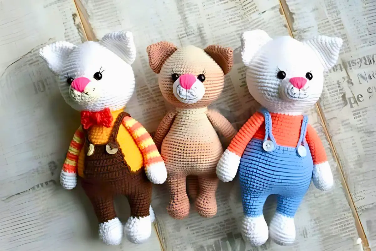 Irmãos Gatinhos Amigurumi