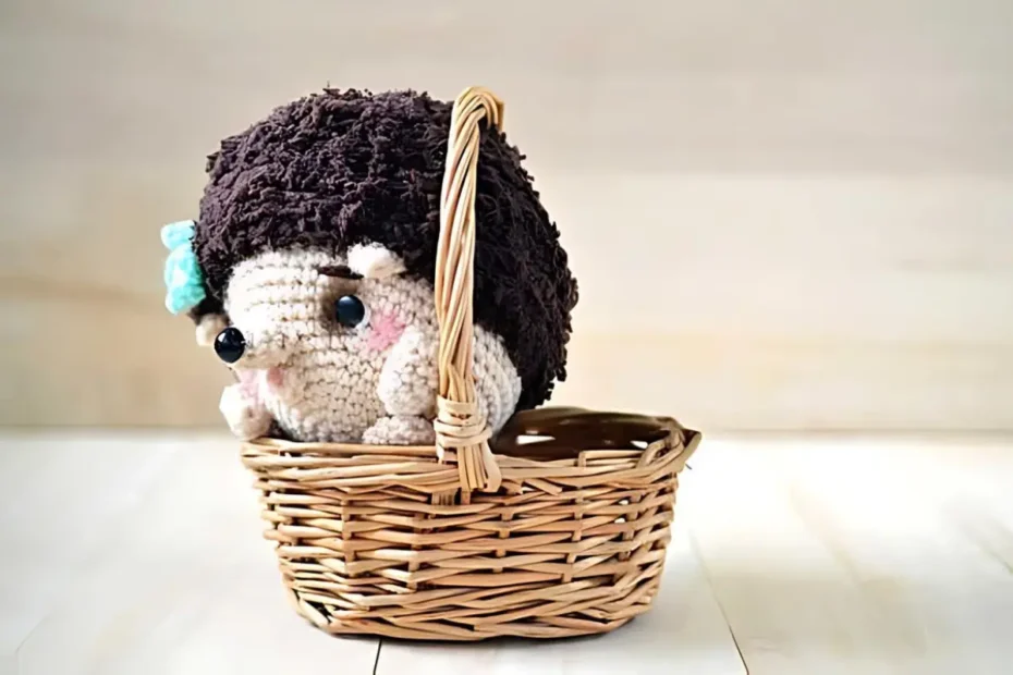 receita passo a passo gratis Ouriço Fofo Amigurumi