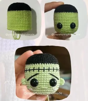 Boneca Frankenstein Amigurumi 1