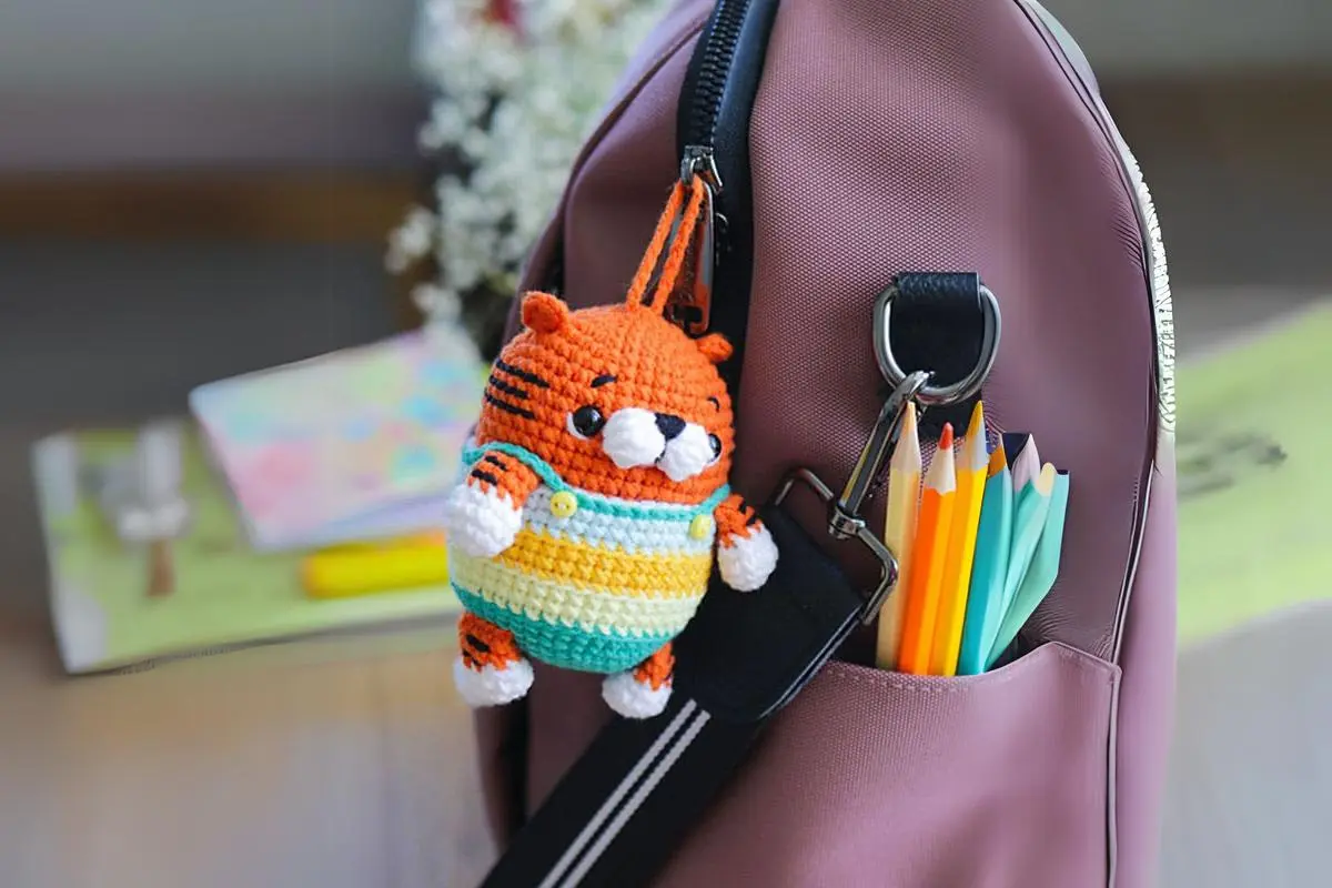 Chaveiro Tigre Amigurumi