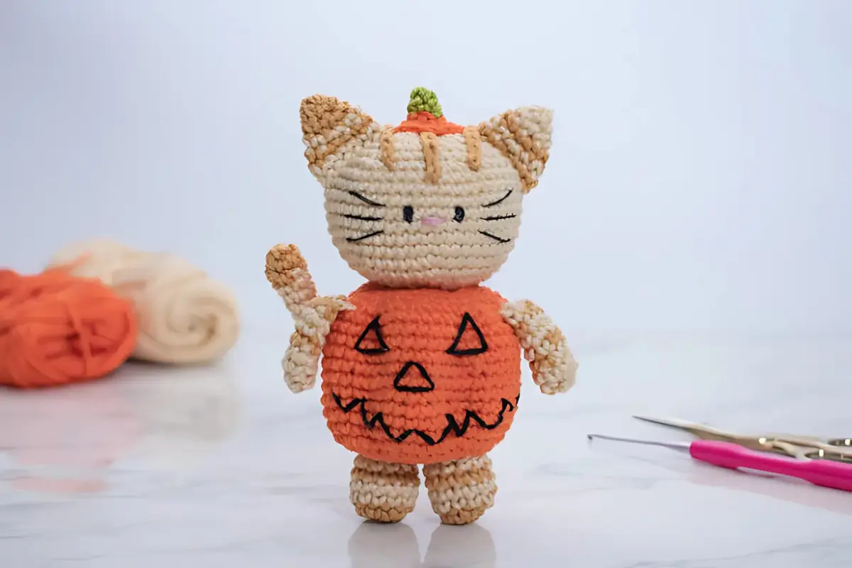 Gato Abóbora Amigurumi
