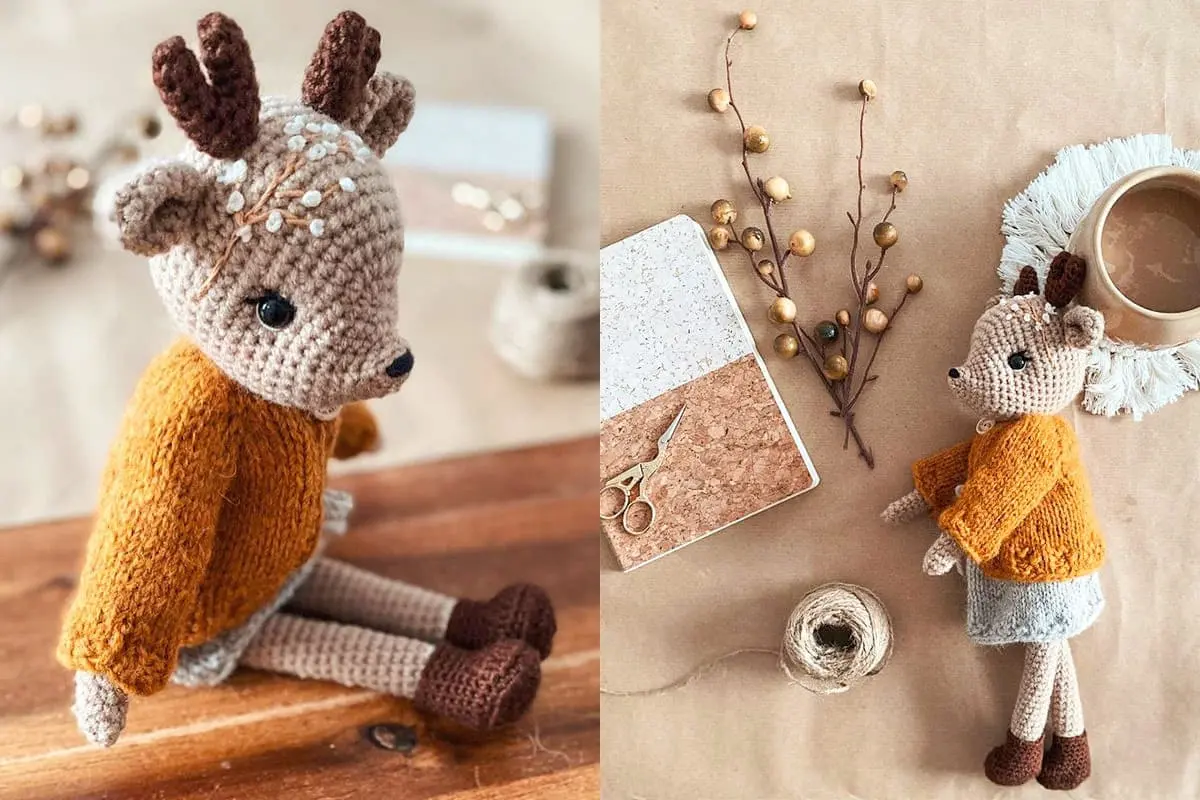 Senhorita Rena amigurumi