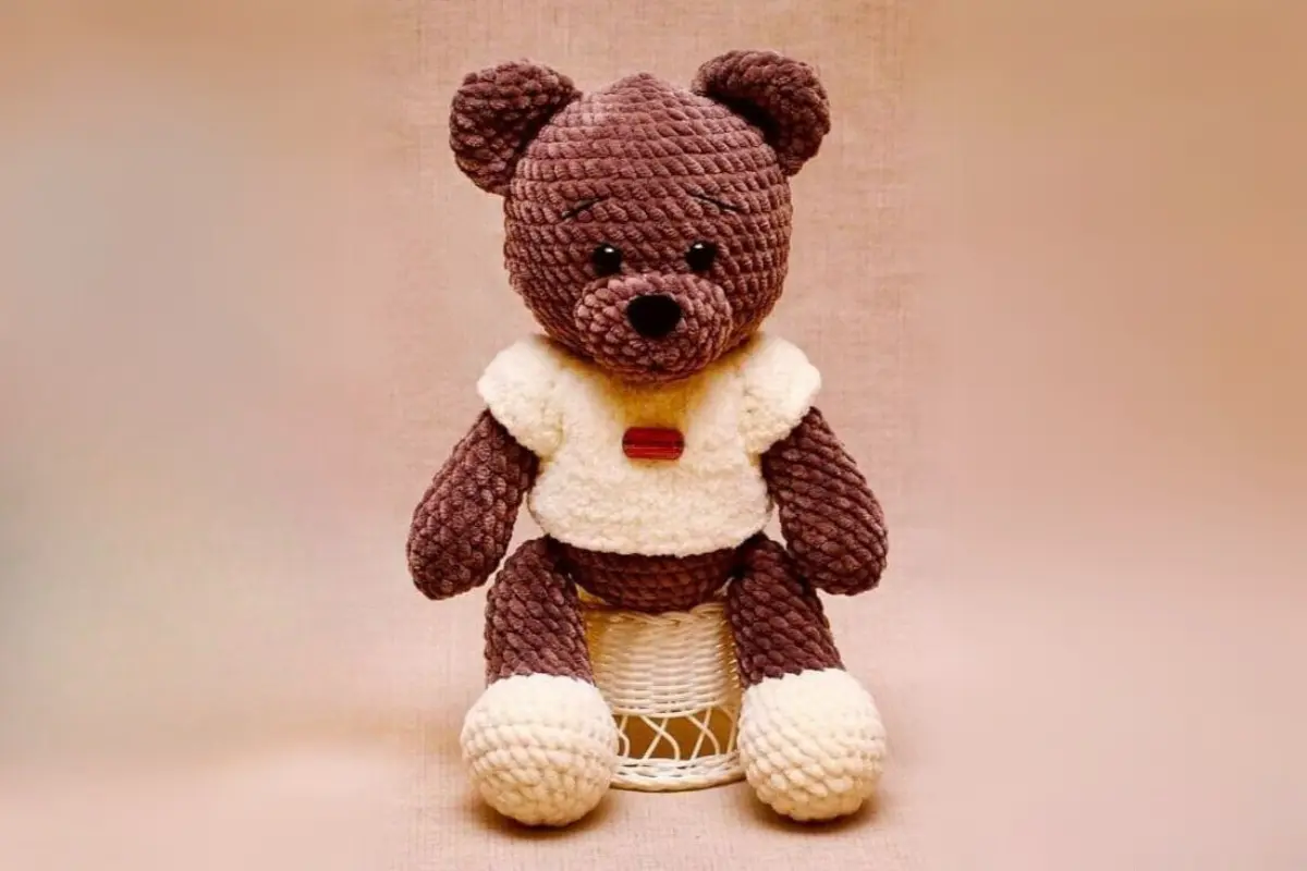 Ursinho Fofo Fácil Amigurumi