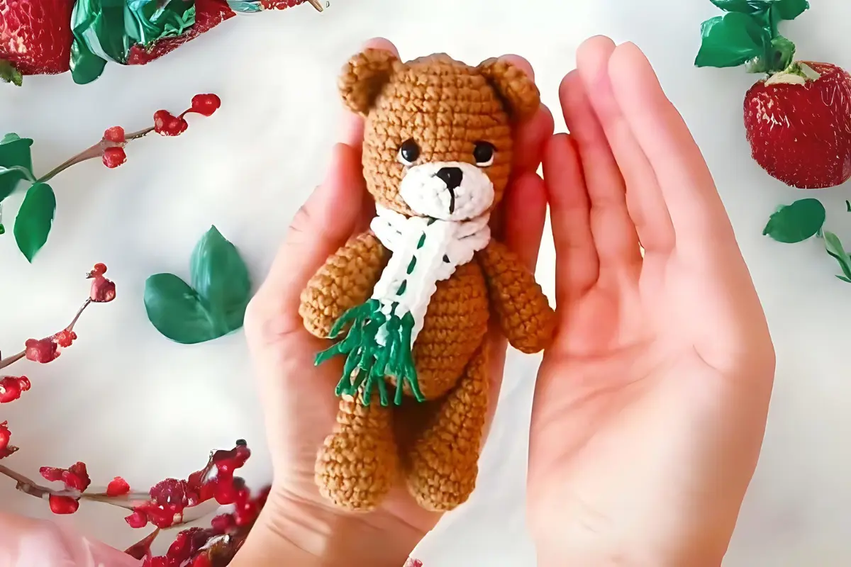 Ursinho Natalino Amigurumi