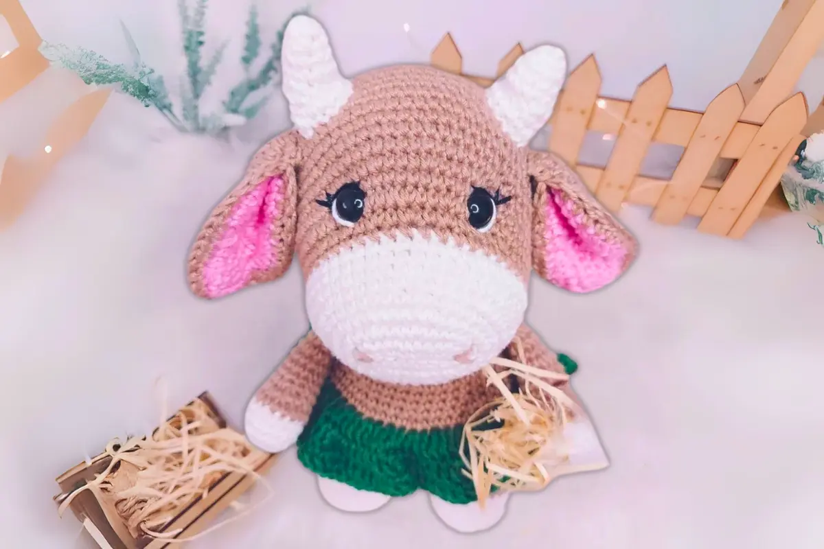 Vaquinha na Fazenda Amigurumi
