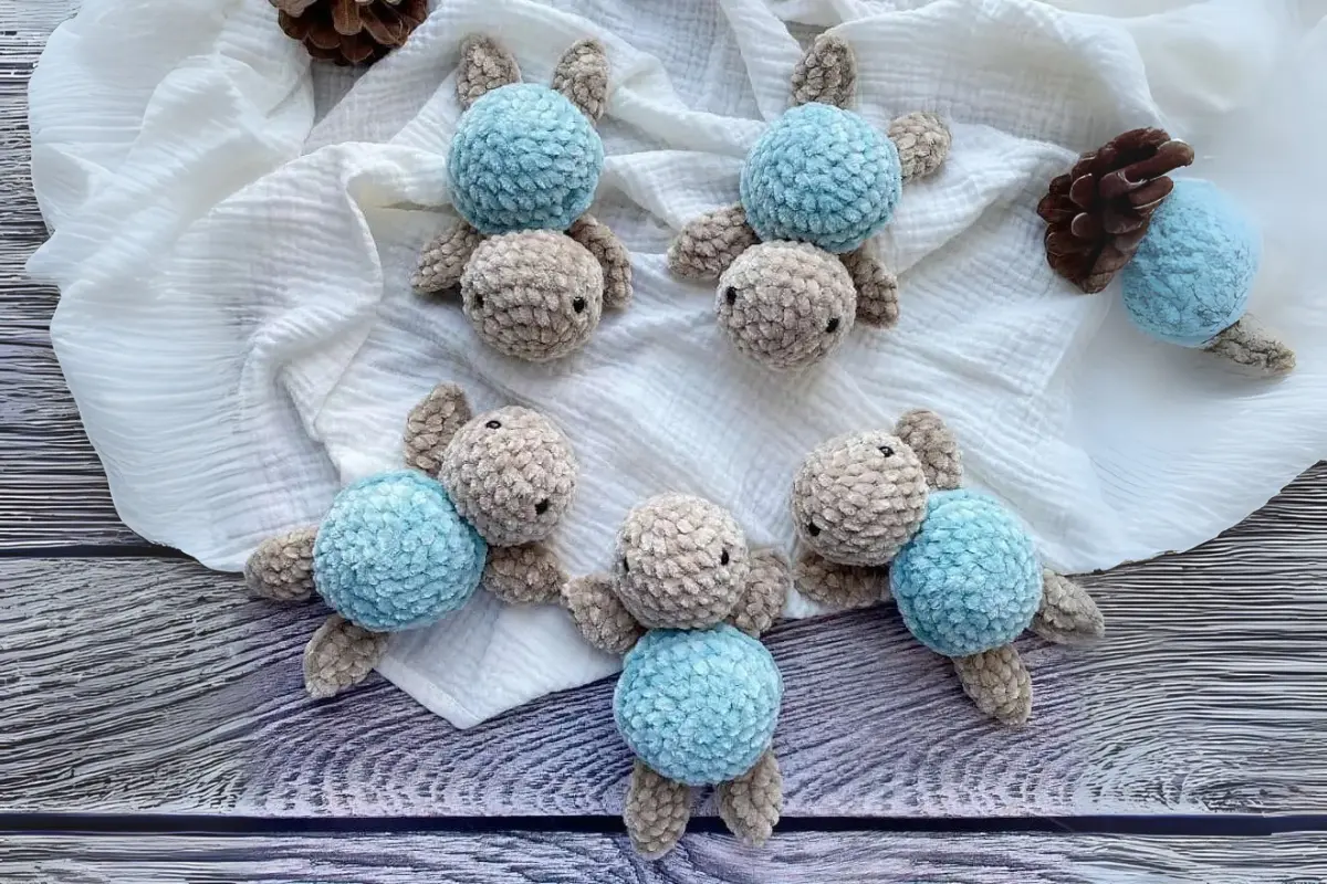 Amigas Tartarugas Amigurumi