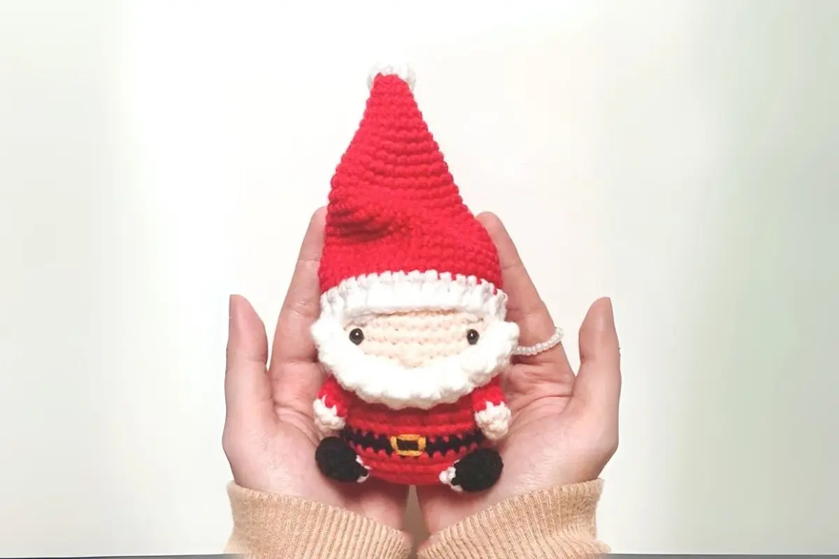 Boneco Papai Noel Amigurumi