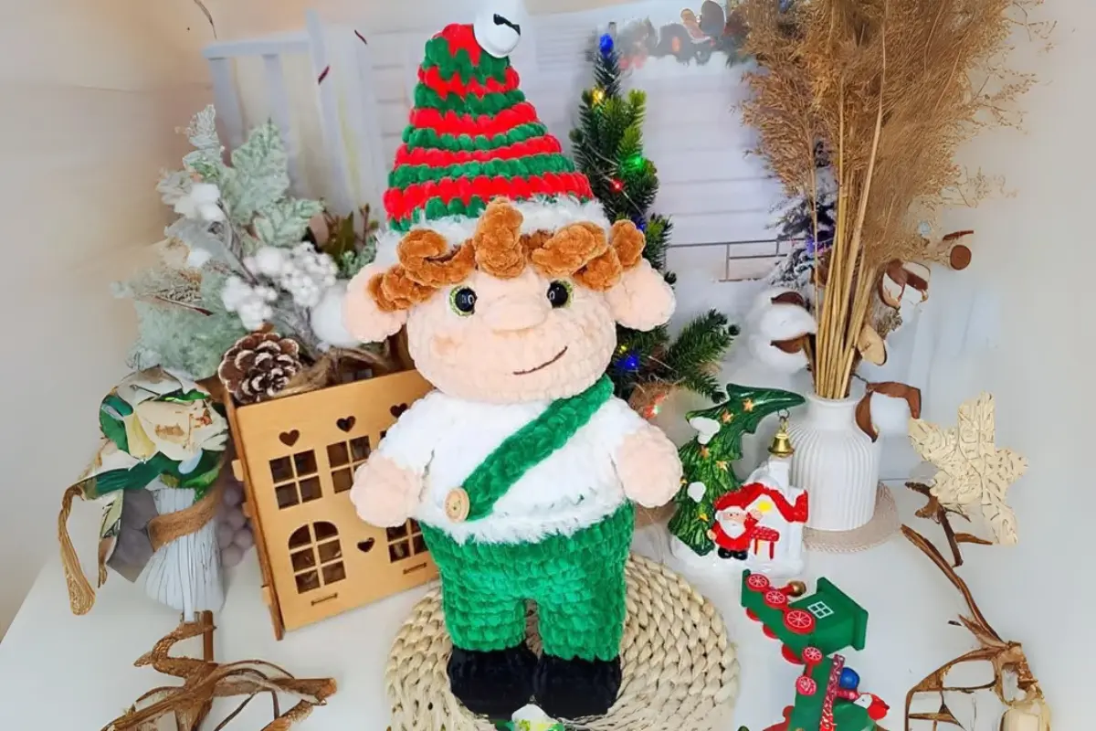 Elfo de Natal Amigurumi