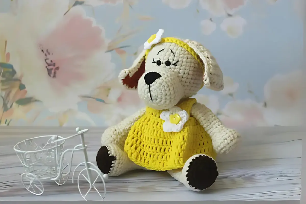 Linda Cachorrinha Amigurumi