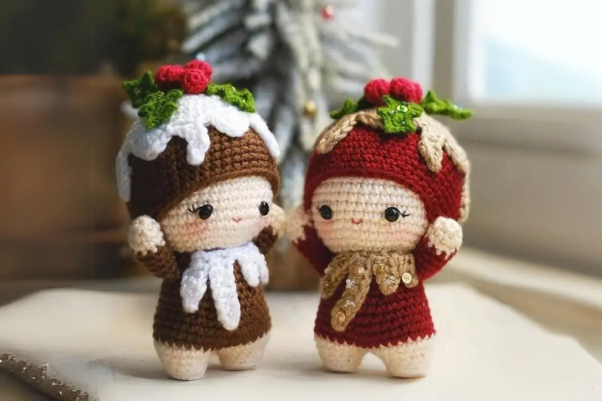 Meninas Natalinas Amigurumi