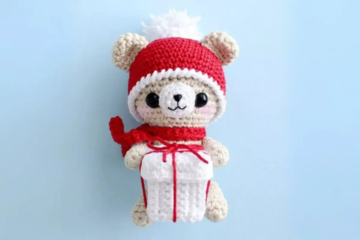 Ursinho Ano Novo Amigurumi
