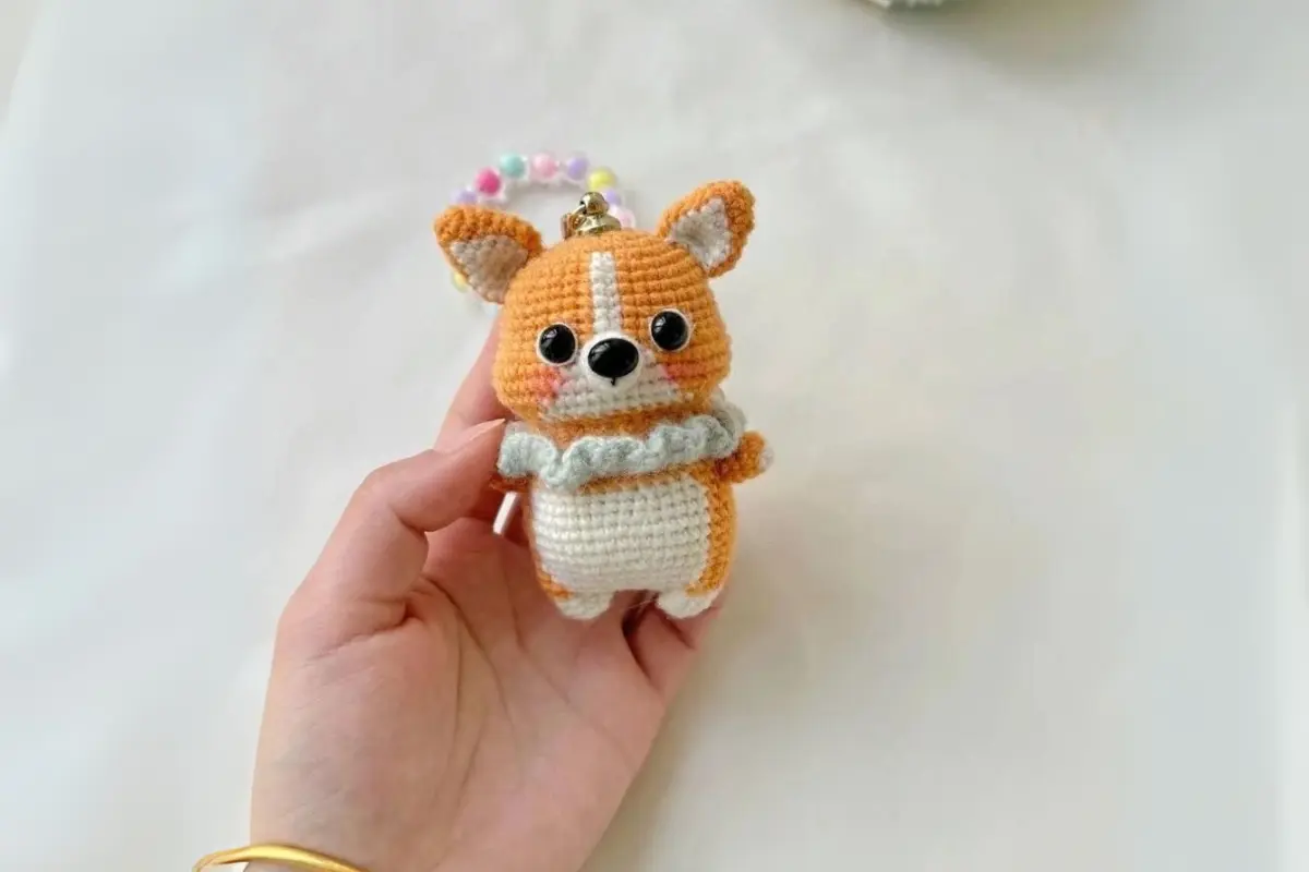 Cachorro Corgi Amigurumi