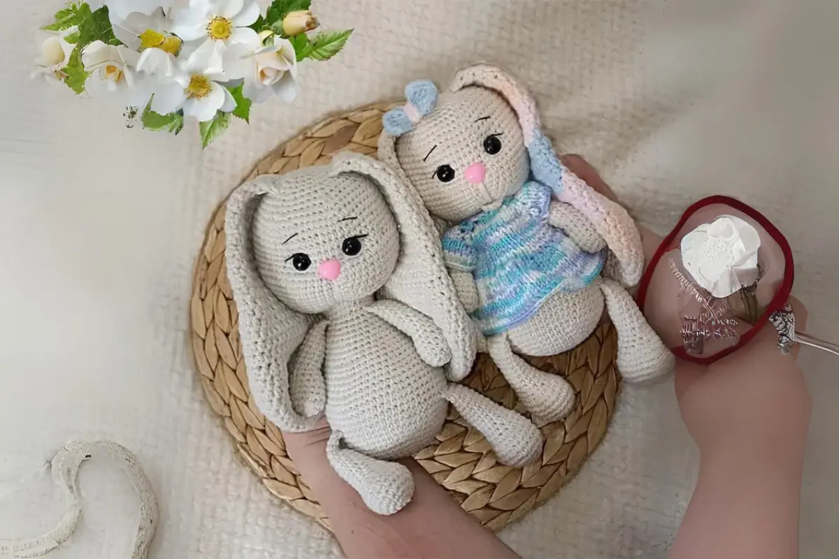 Irmãos Coelhos Amigurumi
