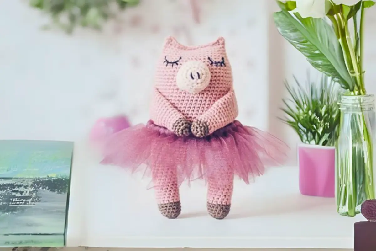 Porca Bailarina Amigurumi