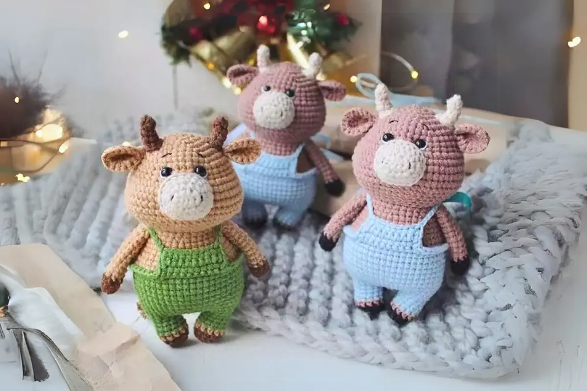 Touro Fofo Amigurumi