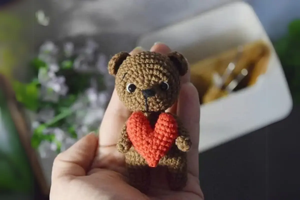 Ursinho do Amor Amigurumi