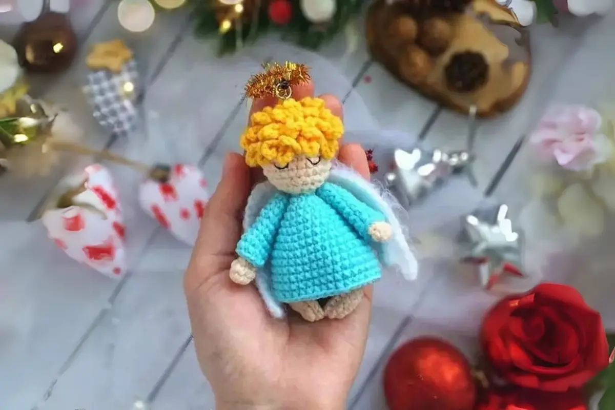 Anjinho de Enfeite Amigurumi
