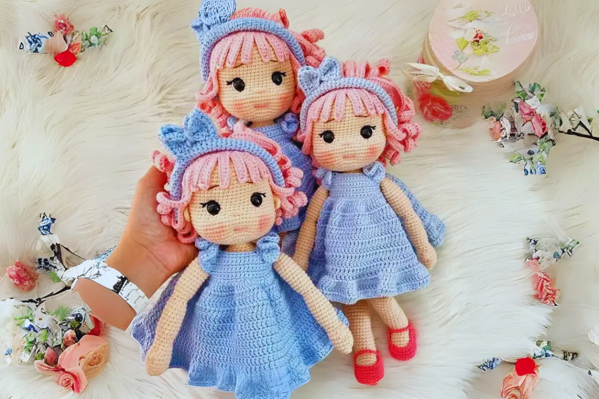 Boneca Cabelo Rosa