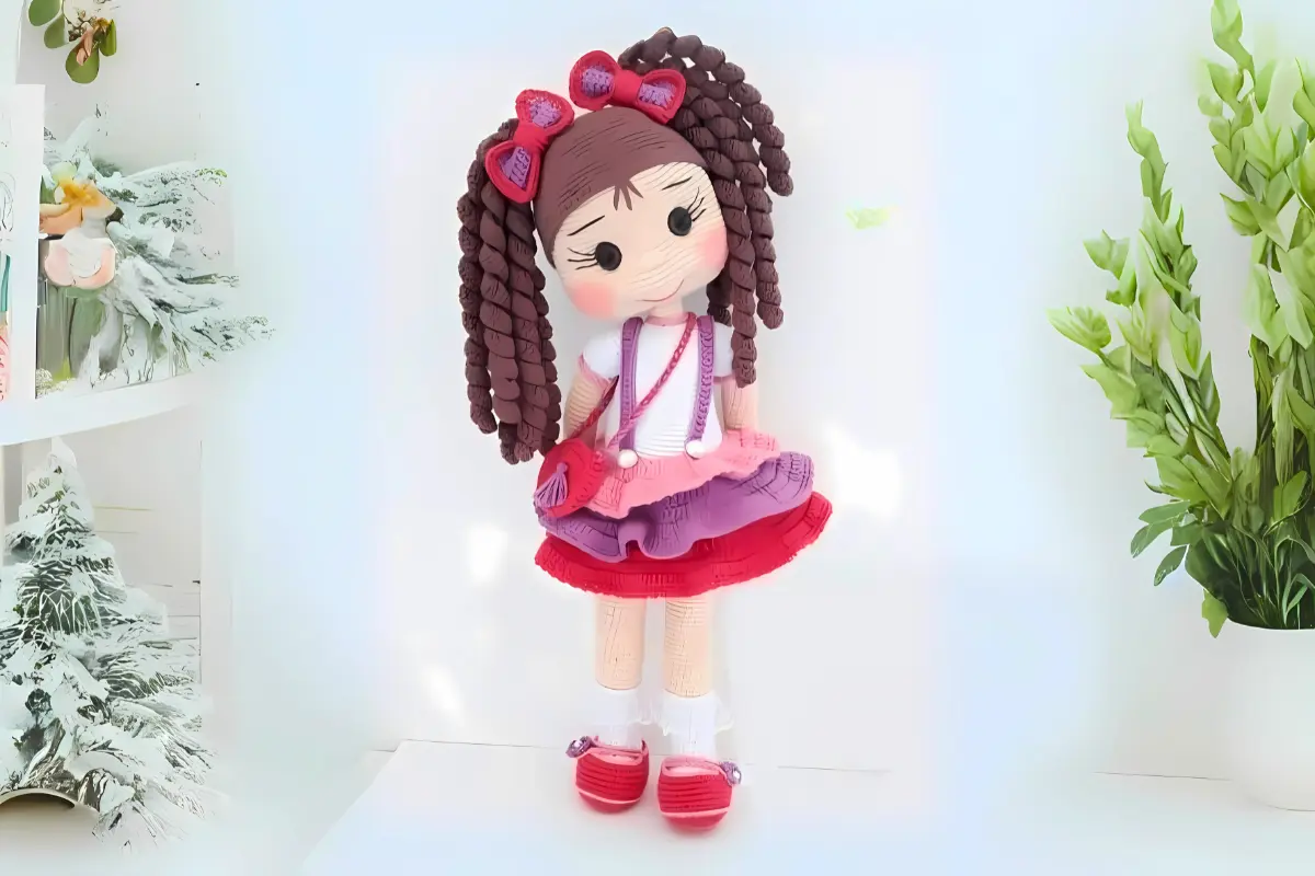 Boneca Lila Amigurumi