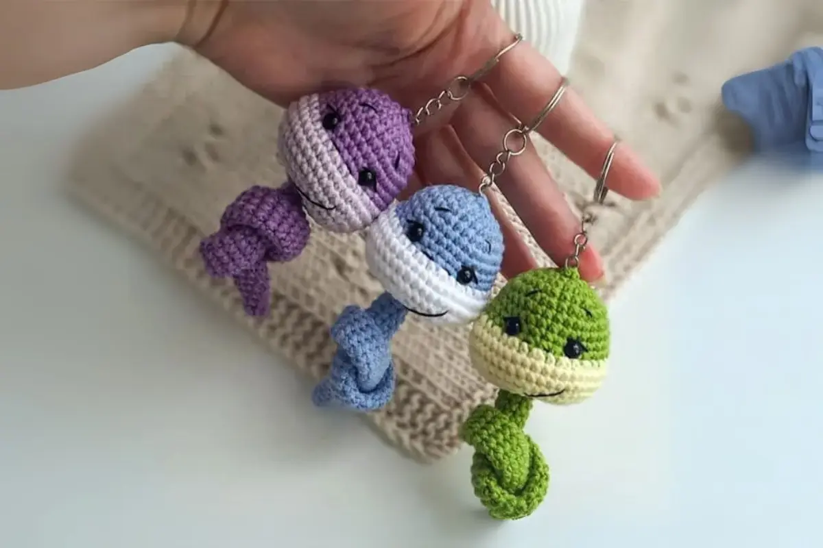 Chaveiros Cobrinhas Amigurumi