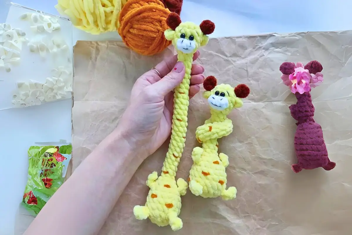 Girafa Pescoçuda Amigurumi