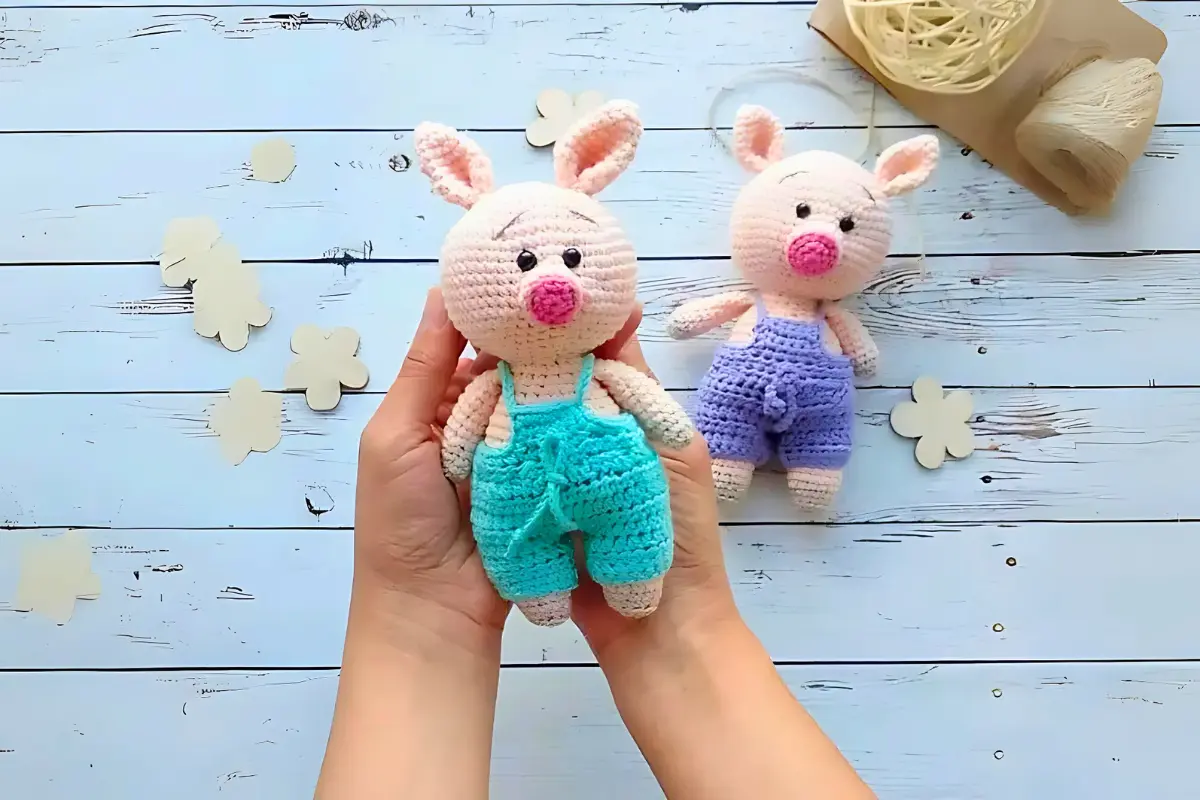 Mini Porquinho Amigurumi
