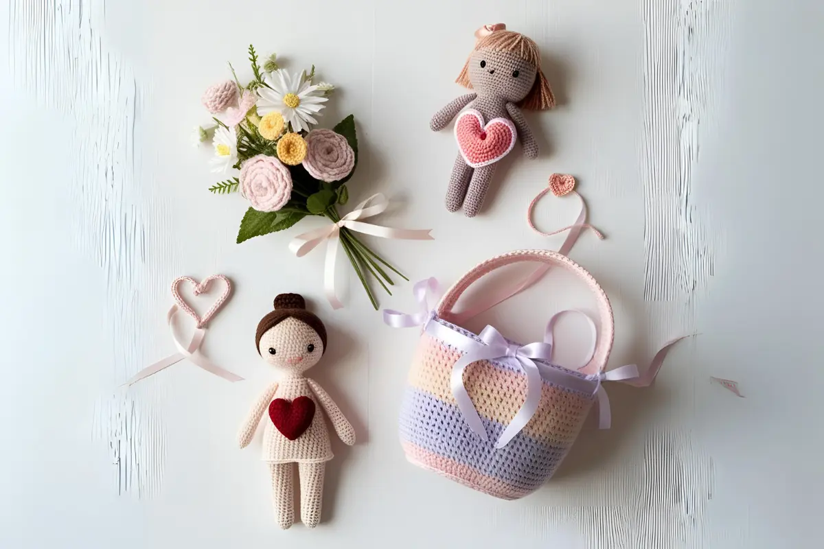 12 Ideias Criativas de Crochê e Amigurumi para Presentear no Dia das Mães