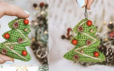 Arvore de Natal Enfeite Natalino Amigurumi