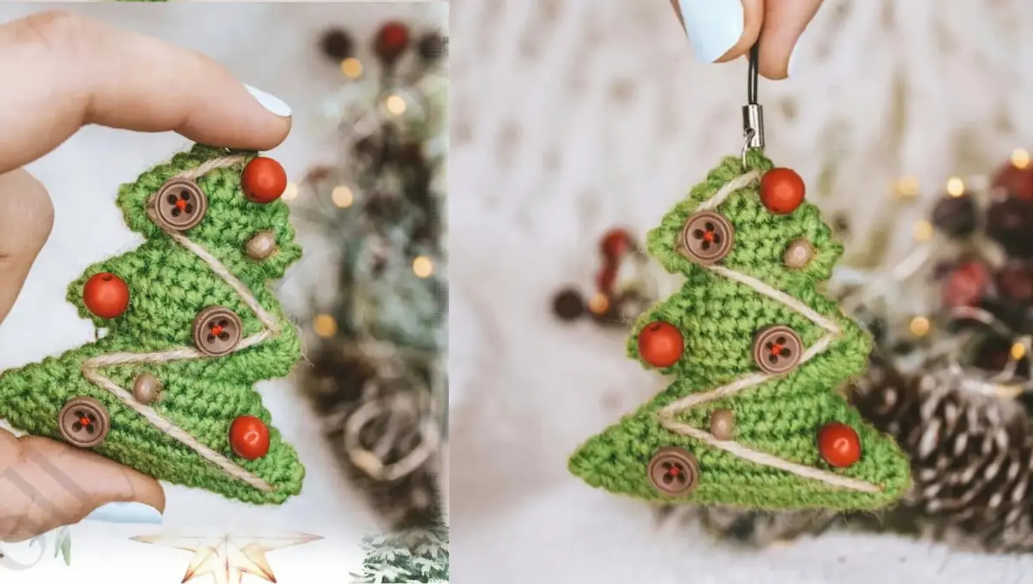 Arvore de Natal Enfeite Natalino Amigurumi