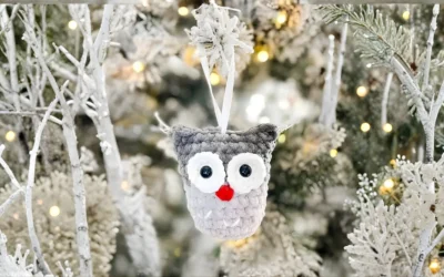 🦉 Adorno de Coruja de Natal: charme artesanal para sua decoração de fim de ano