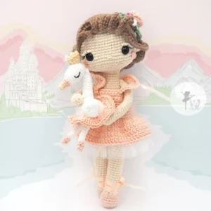Receita Boneca Bailarina com Cisne Amigurumi PDF