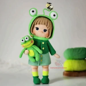 Receita Boneca Sapinha com Sapinho Amigurumi PDF