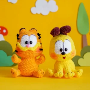 Receita Garfield e Odie Amigurumi PDF – 2 Personagens