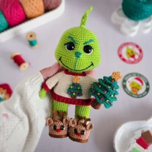 Receita Grinch Natalino com Árvore de Natal Amigurumi PDF