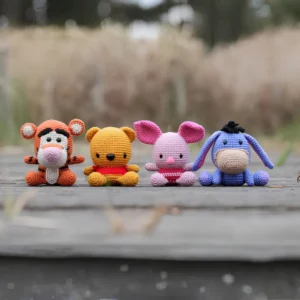 Receita Kit Ursinho Pooh e Amigos Amigurumi PDF – 4 Personagens