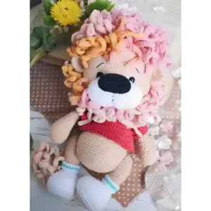 Receita Leãozinho com Juba Colorida Amigurumi PDF