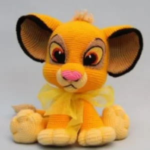 Receita Leãozinho com Laço Amarelo Amigurumi PDF