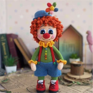 Receita Palhacinho Colorido Amigurumi PDF
