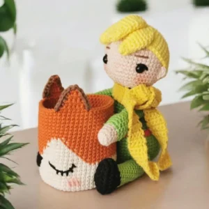 Receita Pequeno Príncipe com Porta-Trecos Raposinha Amigurumi PDF